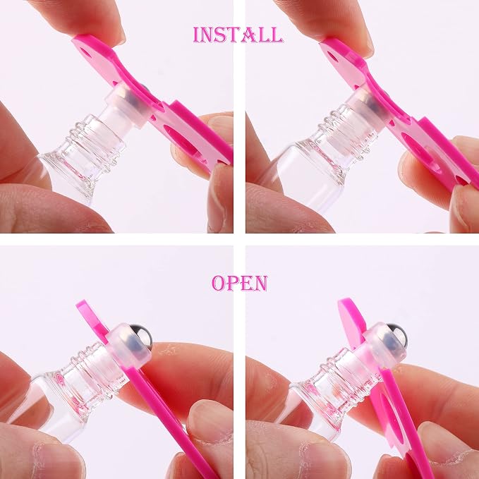 Clear Roller Bottles - 100 PACK