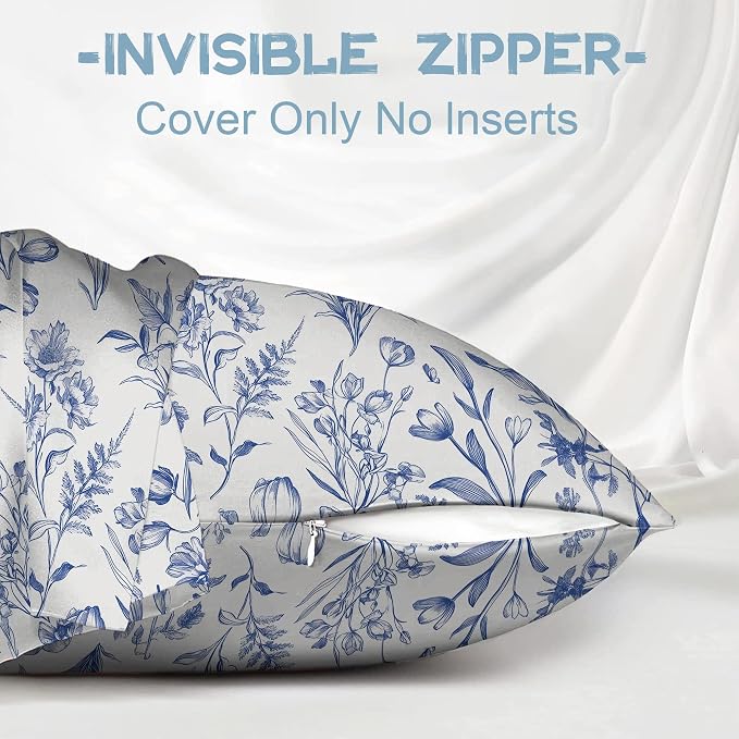 Vintage Blue Floral