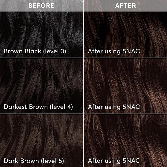 5NAC - Dark Chocolate Brown with Copper-Auburn Undertones (Milano Brown)