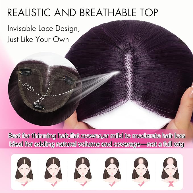 Ombre Natural Black to Purple