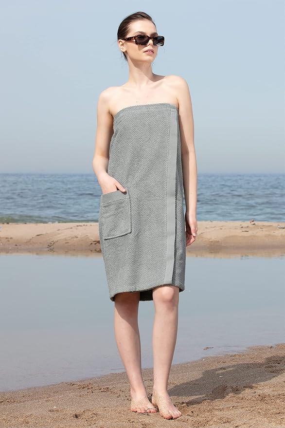 Grey/ Towel Wrap