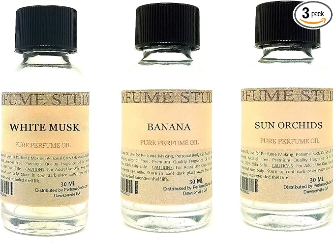 White Musk, Banana, Sun Orchid