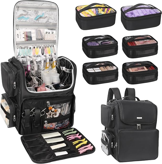 Black with 6 pcs bags