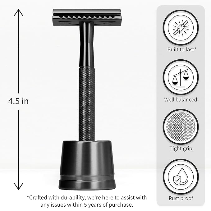 Black Razor with Stand