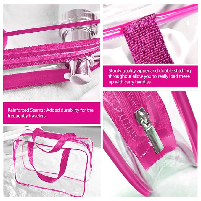 1 Large, 1 Medium, 1 Small-Hot Pink