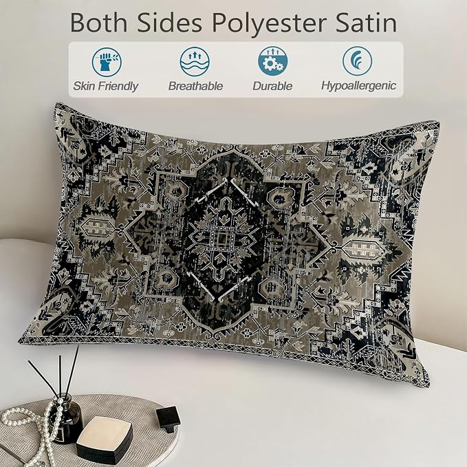 Vintage Boho Black Carpet