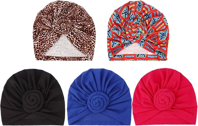 5 Pack Donuts: 2 Pcs Flower, Black, Royal Blue, Hot Pink