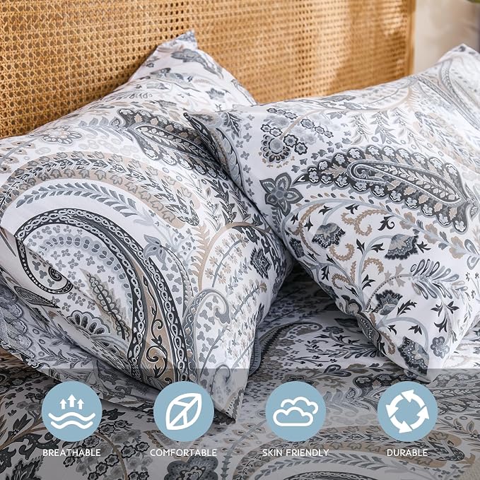 Grey Paisley