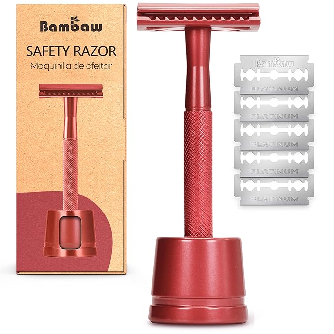 Red Razor with Stand