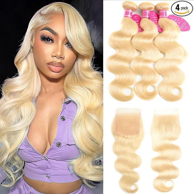 613 Body Wave Bundles with Closure