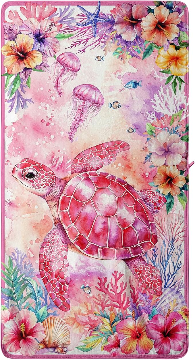 Beach Turtle-pink