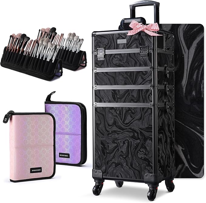 CTB Black with 2 Makeup Brush Holder