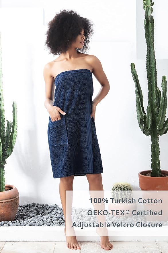 Navy Blue/ Towel Wrap