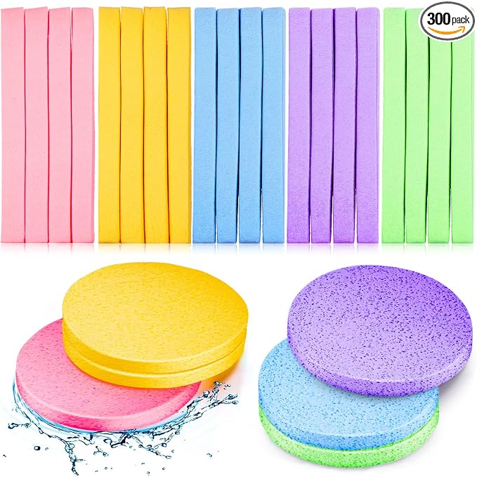 Pink, Purple, Blue, Yellow, Green