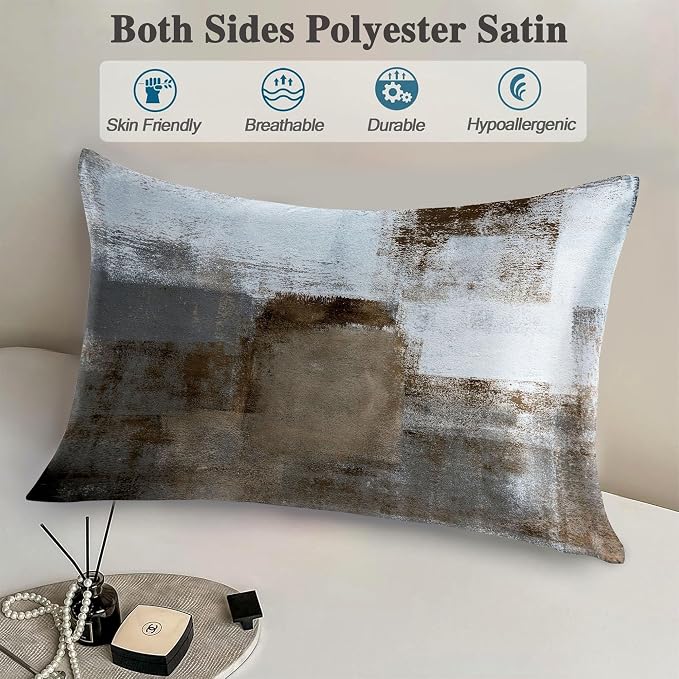 Grey and Brown Abstract Art