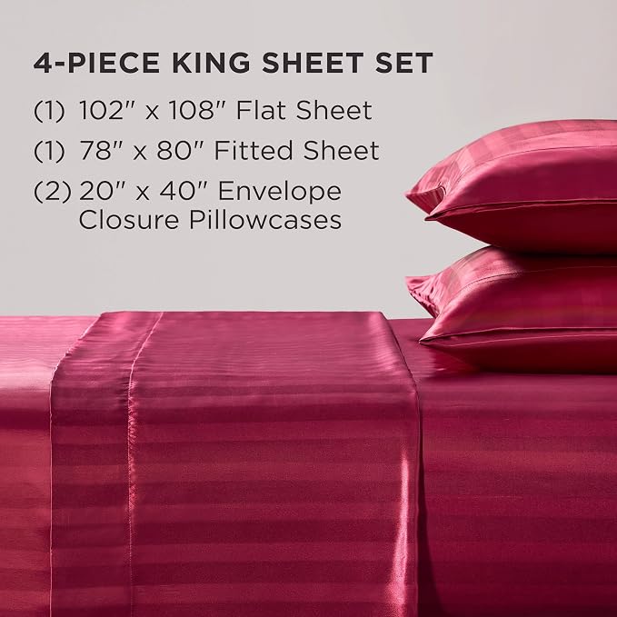 Hot Pink Damask Stripe