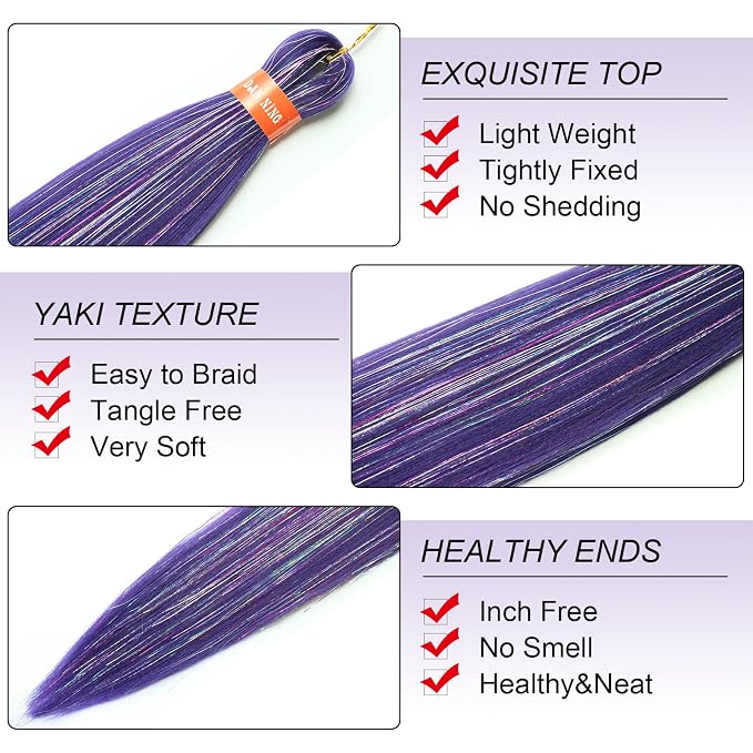 deep grape with tinsel