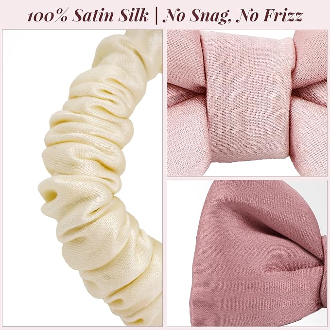 Cream White & Misty pink & Dusty Rose