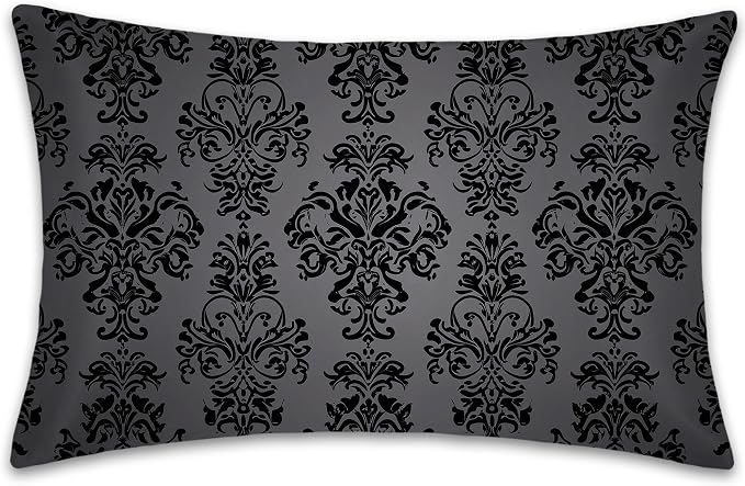 Damask Floral Black