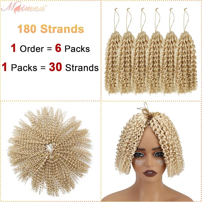 Passion Twist Crochet Hair-Light Blonde