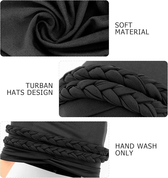 2 Pack Double Twisted Braid: Navy, Black