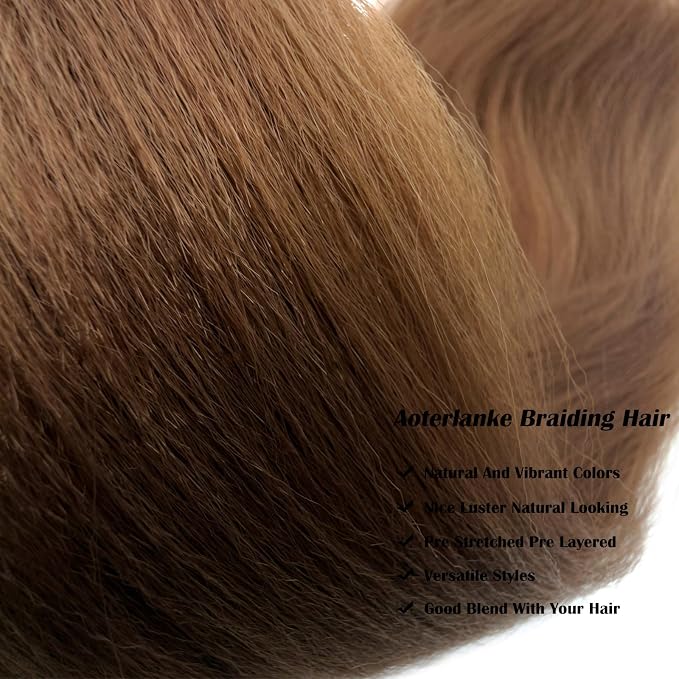 Ash Brown Braiding Hair Pre Stretched