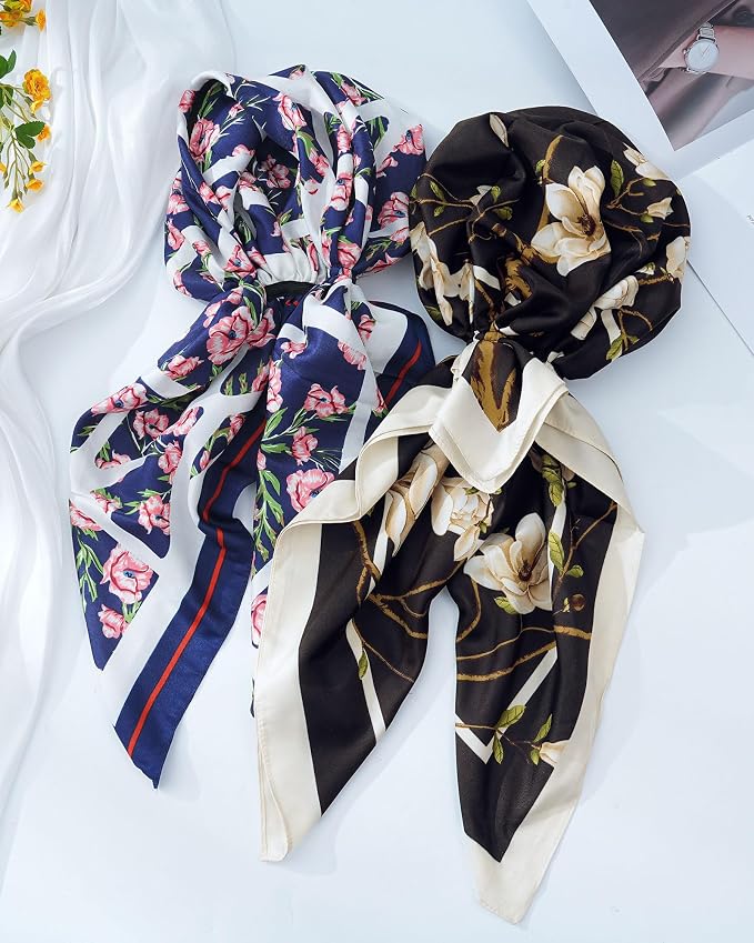 Flower: Black+navy Blue