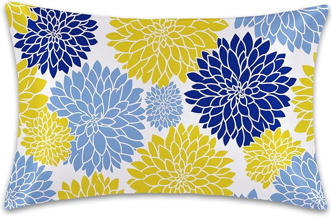 Yellow Navy Blue Flower