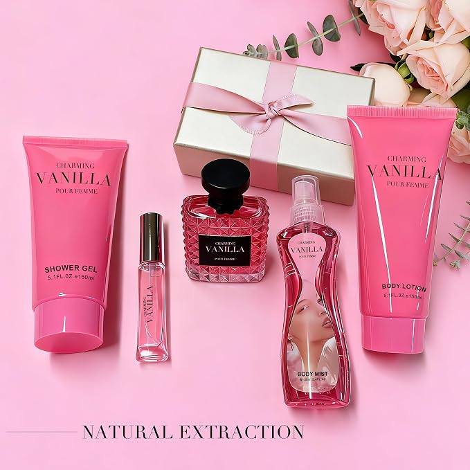 Pink-Charming Vanilla 5Pcs Floral,Fruity