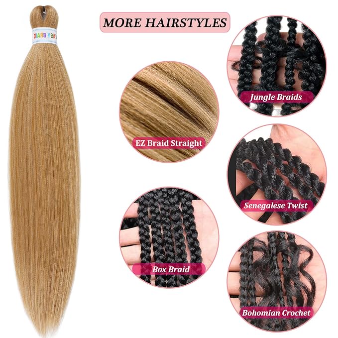 Honey Brown Blonde Braiding Hair