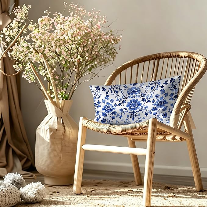 Vintage Blue Flowers
