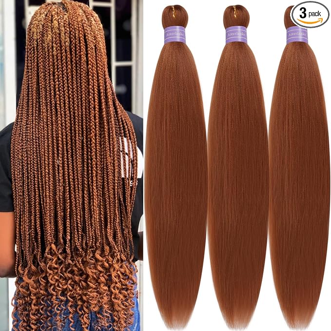 Color 30 Braiding Hair Pre Stretched