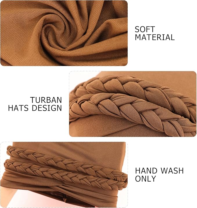 2 Pack Double Twisted Braid: Coffee, Black