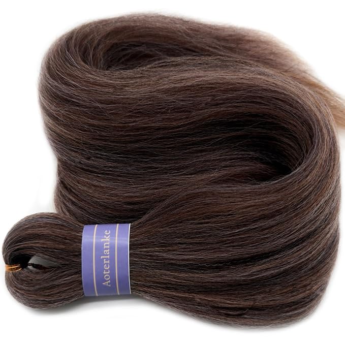 Mixed Golden Brown Braiding Hair Pre Stretched