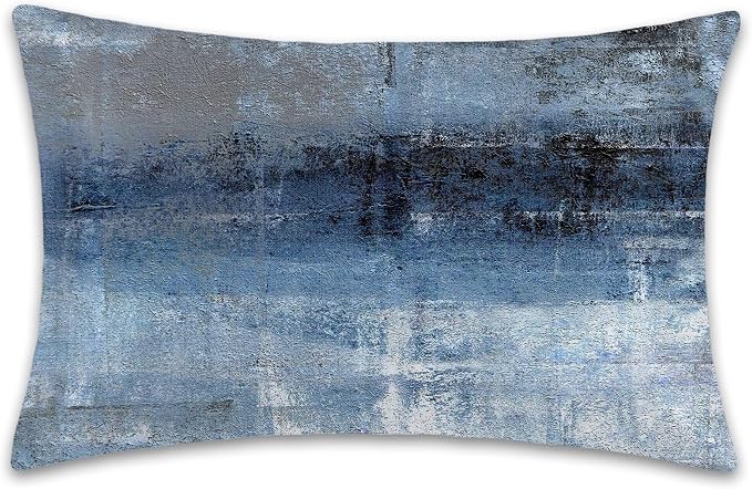 Blue and Grey Abstract Art