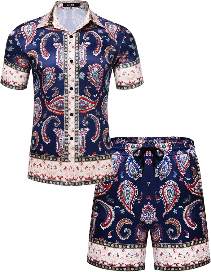 Navy Blue Luxury Paisley