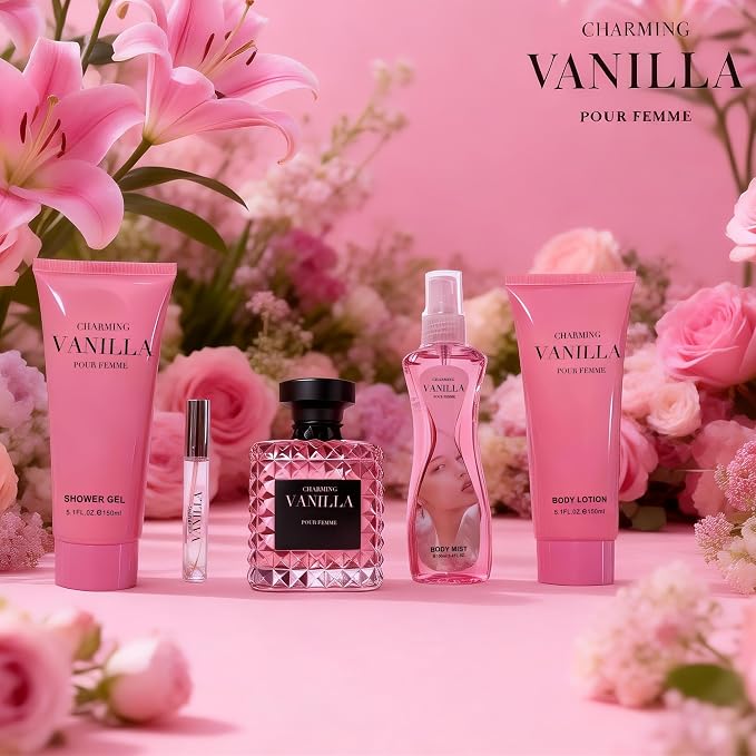 Pink-Charming Vanilla 5Pcs Floral,Fruity