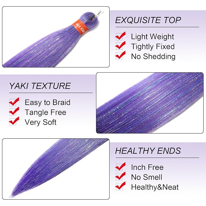 light purple with tinsel