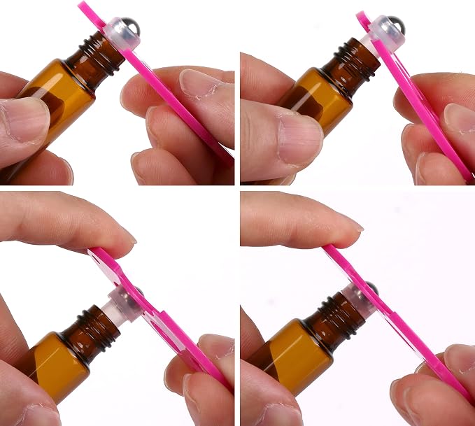 Amber Roller Bottles -100 PACK
