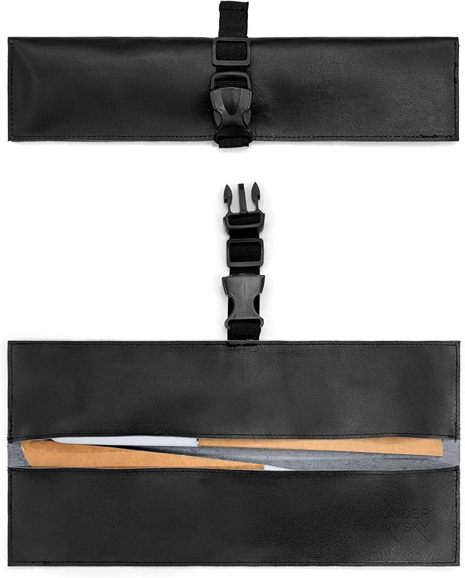 Knife Roll 2 Slots Black