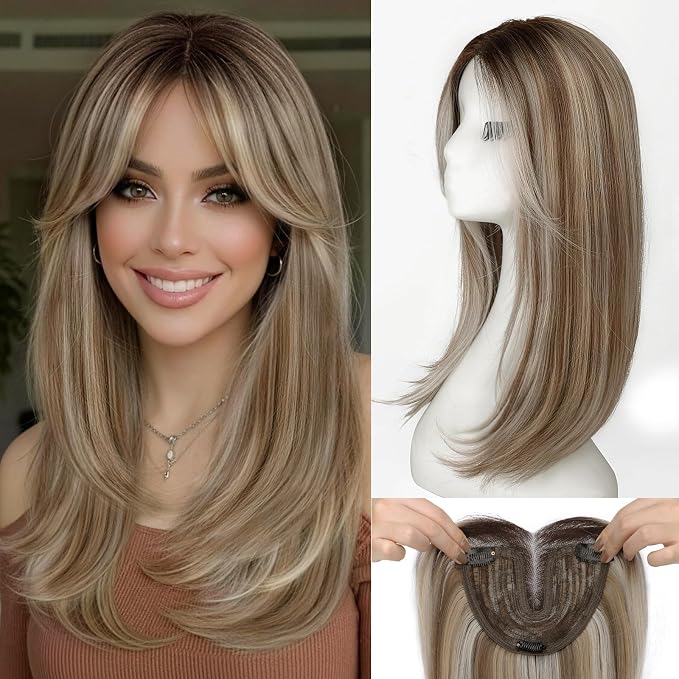 Ombre Light Brown with Blond Highlight