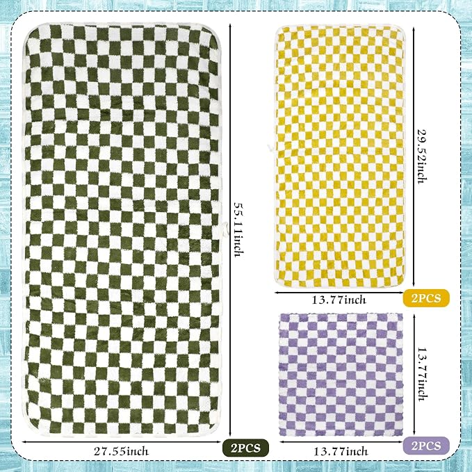 Green, Yellow, Purple