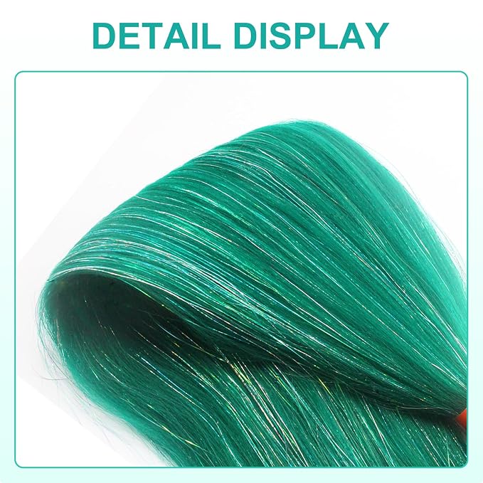 green with tinsel
