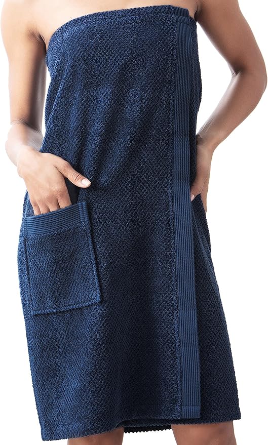 Navy Blue/ Towel Wrap