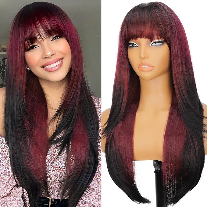 wine red and black