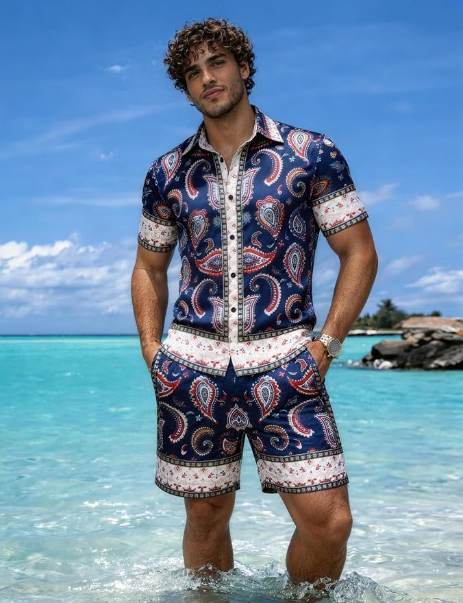 Navy Blue Luxury Paisley