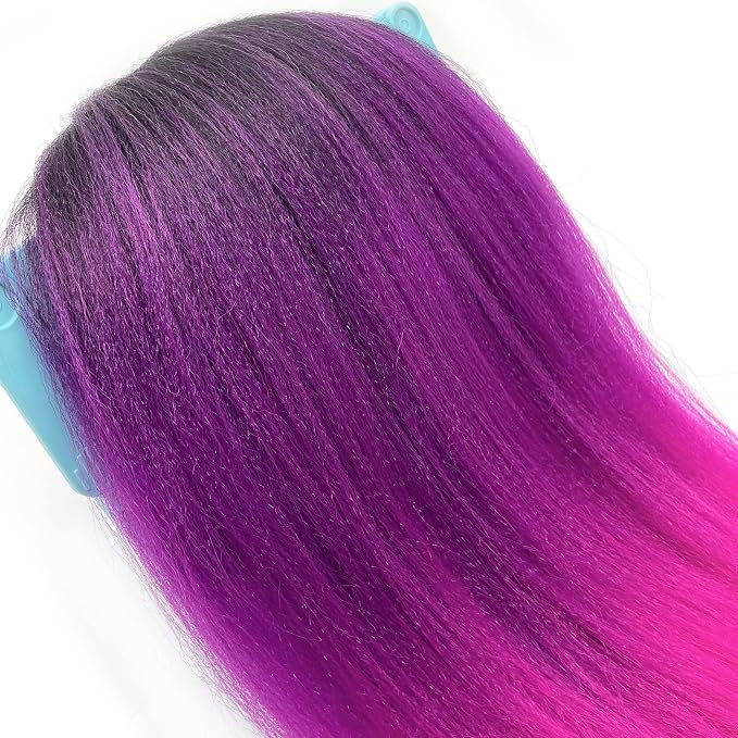 1B Purple Pink Ombre Braiding Hair 3 Packs