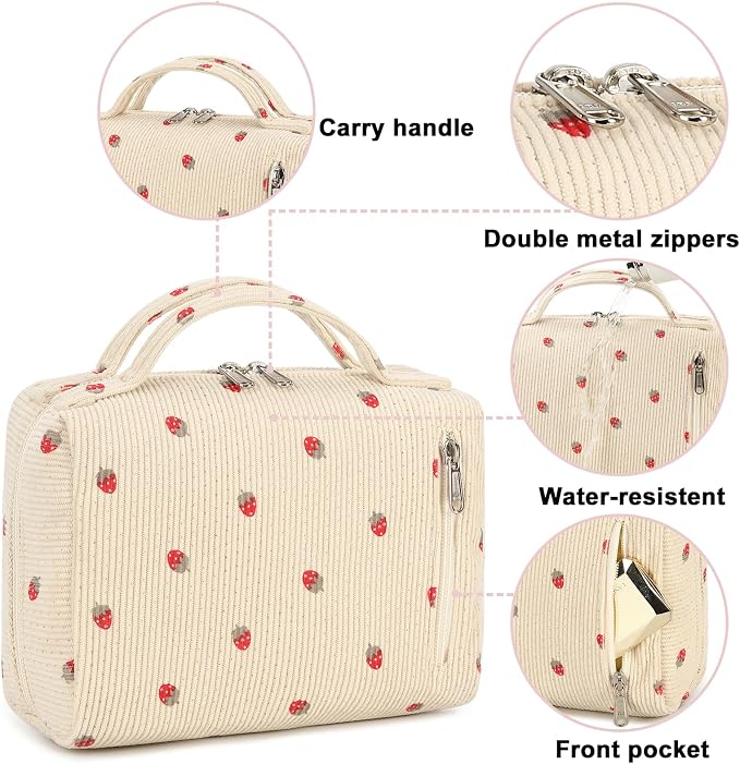 Beige Strawberry Corduroy