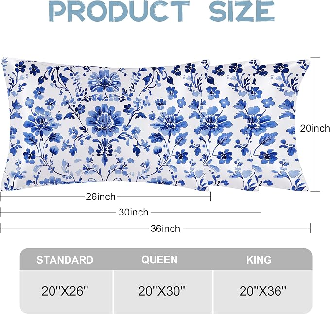 Vintage Blue Flowers
