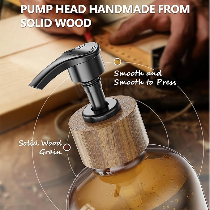Black Sponge Holder + Amber Bottle